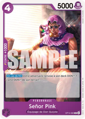 Carte One Piece Señor Pink OP14-065 C