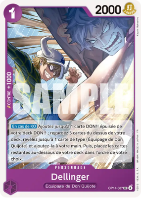 Carte One Piece Dellinger OP14-067 UC