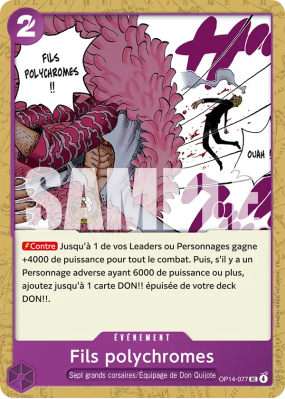 Carte One Piece Fils polychromes OP14-077 UC