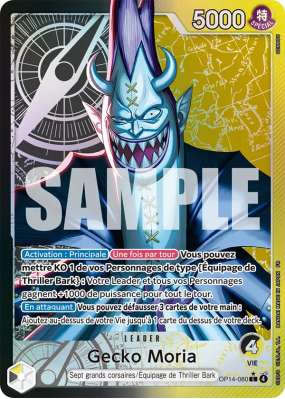 Carte One Piece Gecko Moria OP14-080 L ALT ART