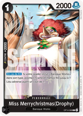Carte One Piece Miss Merrychristmas(Drophy) OP14-088 C