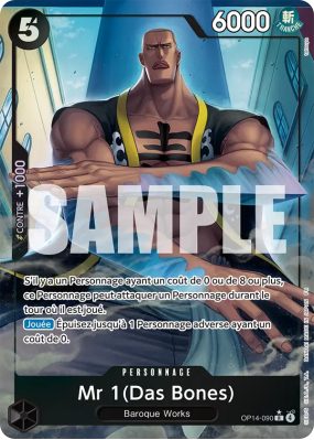 Carte One Piece Mr 1(Das Bones) OP14-090 R ALT ART