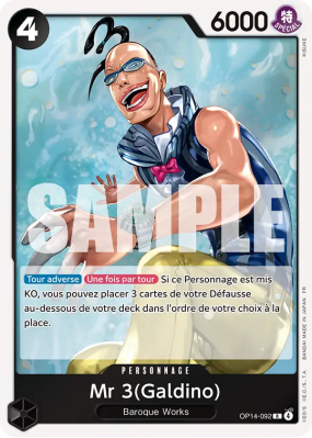 Carte One Piece Mr 3(Galdino) OP14-092 R