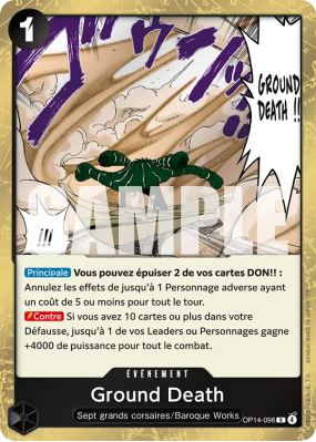 Carte One Piece Ground Death OP14-096 R