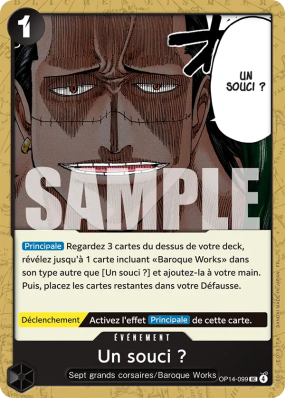 Carte One Piece Un souci ? OP14-099 UC