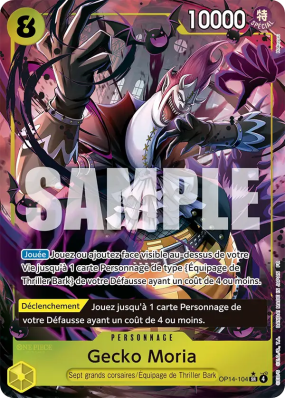 Carte One Piece Gecko Moria OP14-104 SR ALT ART