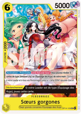 Carte One Piece Sœurs gorgones OP14-105 UC
