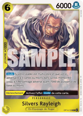 Carte One Piece Silvers Rayleigh OP14-108 R