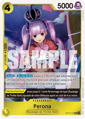 Carte One Piece Perona OP14-111 R