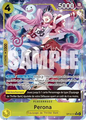 Carte One Piece Perona OP14-111 R ALT ART