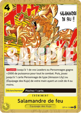 Carte One Piece Salamandre de feu OP14-116 C