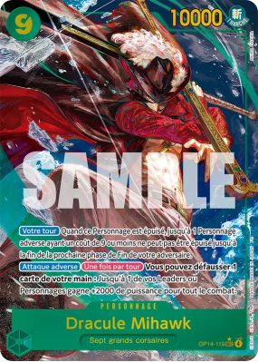 Carte One Piece Dracule Mihawk OP14-119 SEC ALT ART