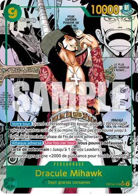 Carte One Piece Dracule Mihawk OP14-119 SEC MANGA RARE