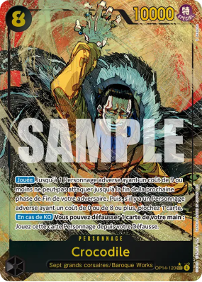 Carte One Piece Crocodile OP14-120 SEC ALT ART