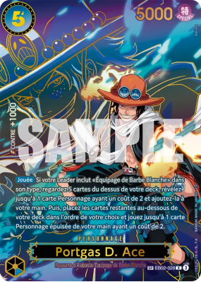 Carte One Piece Portgas D. Ace EB02-028 SP CARD