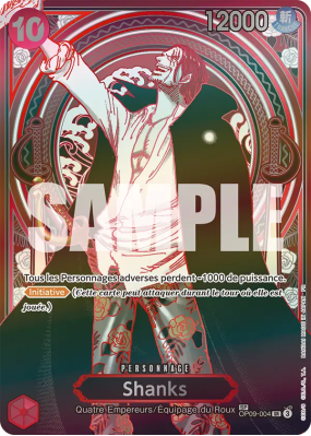 Carte One Piece Shanks OP09-004 SP CARD
