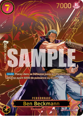Carte One Piece Ben Beckmann OP09-009 SP CARD