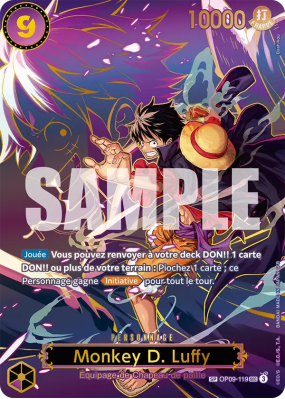 Carte One Piece Monkey D. Luffy OP09-119 SP CARD