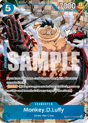 Carte One Piece Monkey D. Luffy OP11-058 TR