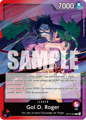 Carte One Piece Gol D. Roger OP13-003 L