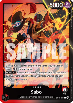 Carte One Piece Sabo OP13-004 L