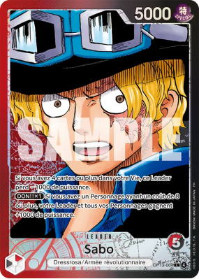 Carte One Piece Sabo OP13-004 L ALT ART