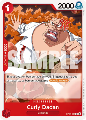 Carte One Piece Curly Dadan OP13-009 C