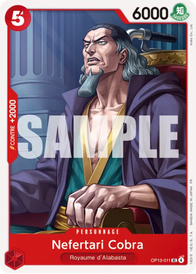 Carte One Piece Nefertari Cobra OP13-011 UC