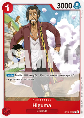 Carte One Piece Higuma OP13-013 C