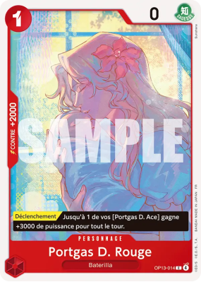 Carte One Piece Portgas D. Rouge OP13-014 C