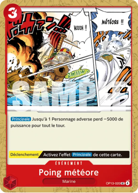 Carte One Piece Poing météore OP13-020 UC