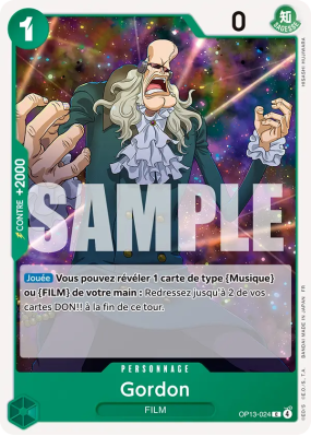 Carte One Piece Gordon OP13-024 C