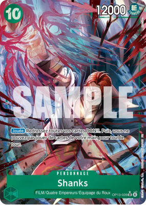 Carte One Piece Shanks OP13-028 SR ALT ART
