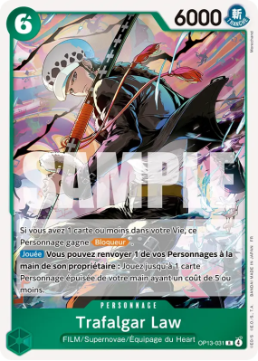 Carte One Piece Trafalgar Law OP13-031 R