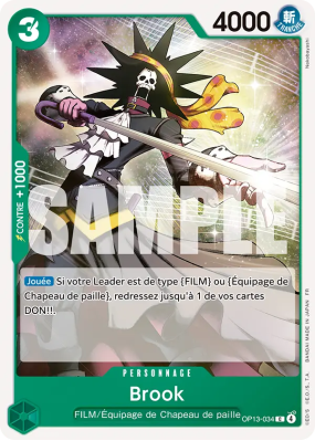 Carte One Piece Brook OP13-034 C