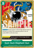 Carte One Piece Gum Gum Elephant Gun OP13-038 UC