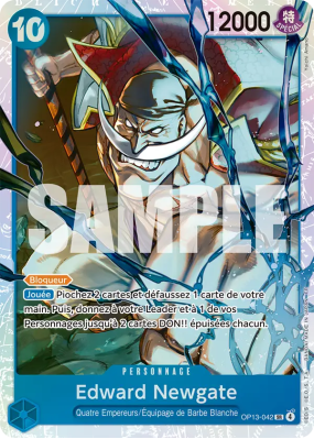 Carte One Piece Edward Newgate OP13-042 SR