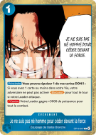 Carte One Piece Je ne suis pas né homme pour céder devant la force OP13-057 R