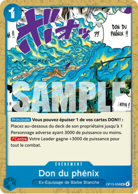 Carte One Piece Don du phénix OP13-058 UC