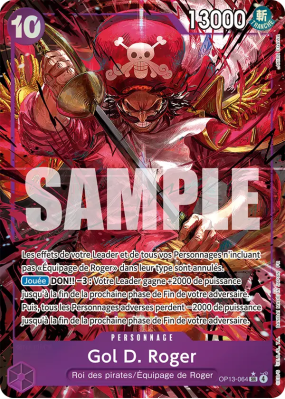 Carte One Piece Gol D. Roger OP13-064 SR ALT ART
