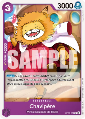 Carte One Piece Chavipère OP13-071 UC