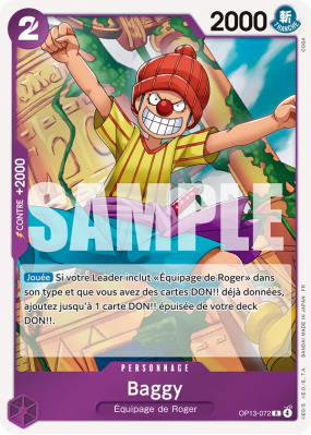 Carte One Piece Baggy OP13-072 R