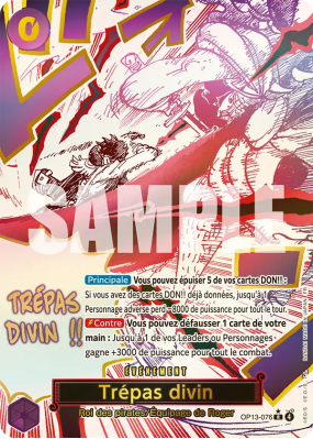 Carte One Piece Trépas divin OP13-076 R ALT ART