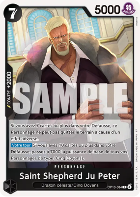 Carte One Piece Saint Shepherd Ju Peter OP13-084 R