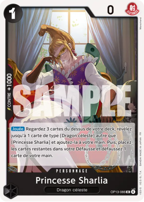 Carte One Piece Princesse Sharlia OP13-086 UC