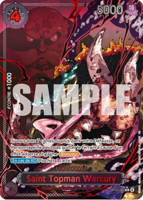 Carte One Piece Saint Topman Warcury OP13-089 SP CARD