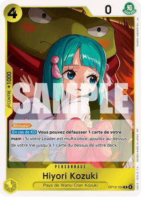 Carte One Piece Hiyori Kozuki OP13-104 R