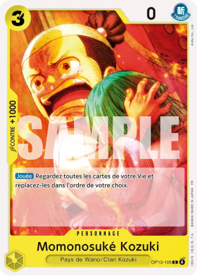 Carte One Piece Momonosuké Kozuki OP13-105 C