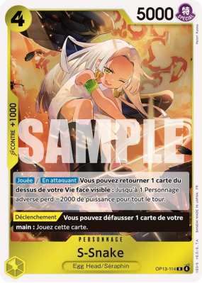 Carte One Piece S-Snake OP13-114 R