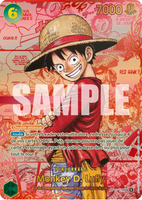 Carte One Piece Monkey D. Luffy OP13-118 SEC RED MANGA